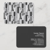 Abstrakt 100624 - Grauschattierungen Visitenkarte (Vorne/Hinten)