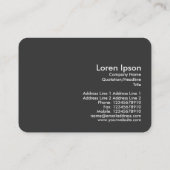 Abstrakt 100624 - Grauschattierungen Visitenkarte (Rückseite)
