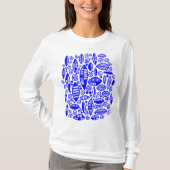 Abstrakt 100813 - Blau T-Shirt (Vorderseite)