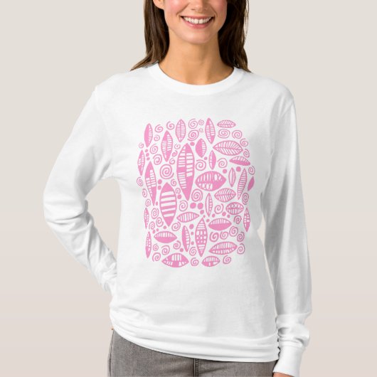 Abstrakt 100813 - Rosa T-Shirt (Vorderseite)