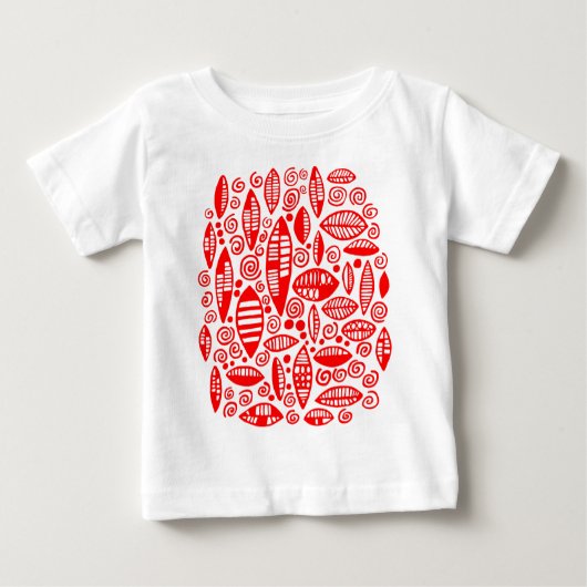 Abstrakt 100813 - Rot Baby T-shirt (Vorderseite)