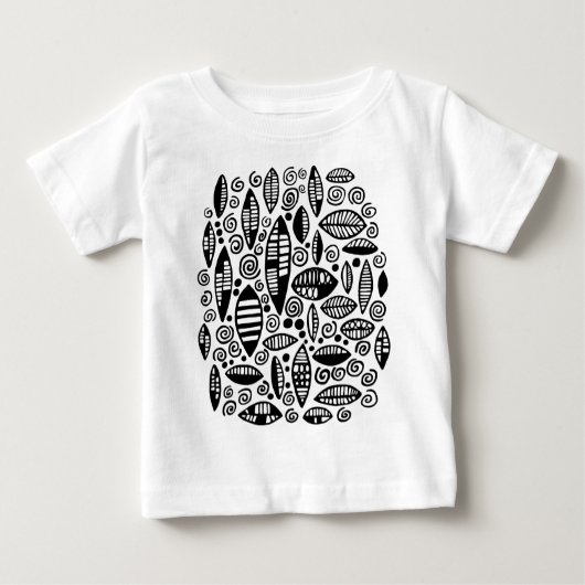 Abstrakt 100813 - Schwarz Baby T-shirt (Vorderseite)
