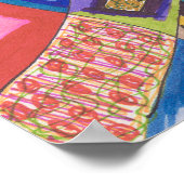 Abstrakt 109, Originalkunst Poster (Ecke)