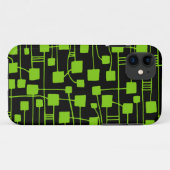 Abstrakt 111211 - Mars Green auf Black Case-Mate iPhone Hülle (Rückseite (Horizontal))