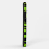 Abstrakt 111211 - Mars Green auf Black Case-Mate iPhone Hülle (Hinten/Rechts)