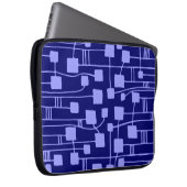 Abstrakt 111211 - Pastel Blue on Dp Navy Laptopschutzhülle (Vorne Rechts)