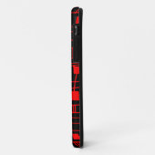 Abstrakt 111211 - Rot auf Schwarz Case-Mate iPhone Hülle (Hinten/Links)
