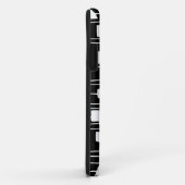Abstrakt 111211 - Weiß auf Schwarz Case-Mate iPhone Hülle (Hinten/Rechts)
