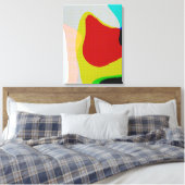 Abstrakt 1117 - Farbenfrohe Pop Kunst Leinwanddruck (Insitu (Schlafzimmer))