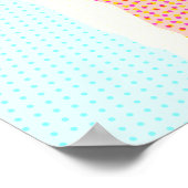 Abstrakt 1117 - Farbenfrohe Pop Kunst Poster (Ecke)