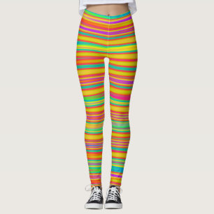Abstrakt 120716(010) - Horizontale Streifen Leggings