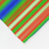 Abstrakt 130716(03) - Horizontaler Streifen Fleecedecke (Ecke)