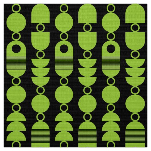 Abstrakt 140823 - Mars Green auf Black Stoff (Muster)