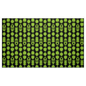 Abstrakt 140823 - Mars Green auf Black Stoff (Fat Quarter (45,7 x 55,9 cm))