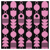 Abstrakt 140823 - Rosa auf Schwarz Stoff (Muster)