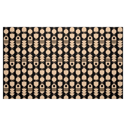 Abstrakt 140823 - Schwarz-Sand Stoff (Fat Quarter (45,7 x 55,9 cm))