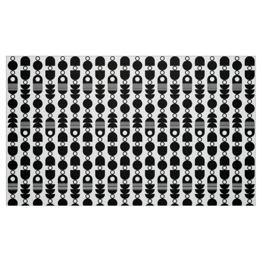 Abstrakt 140823 - Schwarz Stoff (Fat Quarter (45,7 x 55,9 cm))