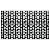 Abstrakt 140823 - Weiß auf Schwarz Stoff (Fat Quarter (45,7 x 55,9 cm))