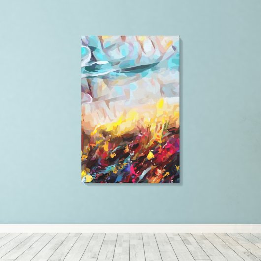 Abstrakt 14664 leinwanddruck (Insitu (Holzboden))