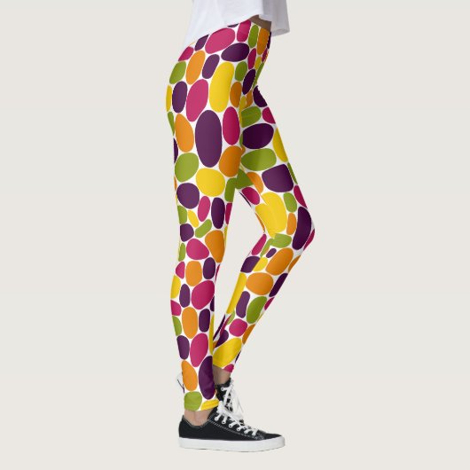 Abstrakt 160417 - Weingummi-Farben Leggings (Rechts)