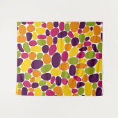 Abstrakt 160417 - Weingummi-Farben Wandteppich (Vorderseite (Horizontal))