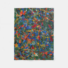 Abstrakt #17 fleecedecke