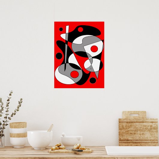 Abstrakt #184 poster (Küche)