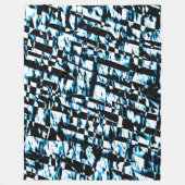 Abstrakt 190819 - 010 - Indigo Style Fleecedecke (Vorderseite)