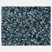 Abstrakt 190819 - 08 - Indigo Style Fleecedecke (Vorderseite (Horizontal))