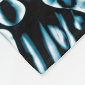 Abstrakt 190819 - 08 - Indigo Style Fleecedecke (Ecke)