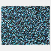 Abstrakt 190819 - 09 - Indigo Style Fleecedecke (Vorderseite (Horizontal))