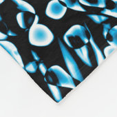 Abstrakt 190819 - 09 - Indigo Style Fleecedecke (Ecke)