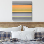 Abstrakt #1: Gelb und grau Leinwanddruck (Insitu (Schlafzimmer))