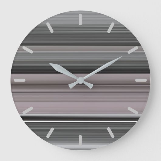 Abstrakt #1: grau große wanduhr (Vorderseite)