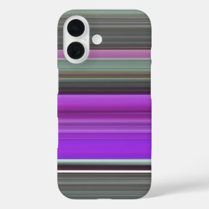 Abstrakt #1: Lila und grauer Fall für iPhone-Case  iPhone 16 Hülle