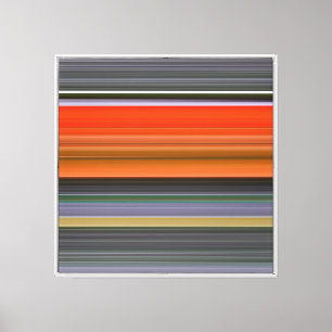 Abstrakt #1: Orange und grau Leinwanddruck