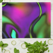 Abstrakt 1 Pastellbewegung Geschirrtuch (Gefaltet)