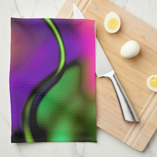 Abstrakt 1 Pastellbewegung Geschirrtuch (Viertel Falte)