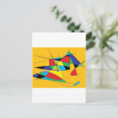 Abstrakt 1 postkarte (Stehend Vorderseite)