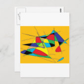 Abstrakt 1 postkarte (Vorne/Hinten)