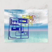 Abstrakt 1 postkarte (Vorderseite)