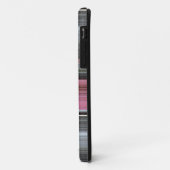Abstrakt #1: Rosa und grau Case-Mate iPhone Hülle (Hinten/Links)