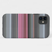 Abstrakt #1: Rosa und grau Case-Mate iPhone Hülle (Rückseite (Horizontal))