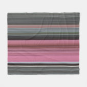 Abstrakt #1: Rosa und grau Fleecedecke (Vorderseite (Horizontal))