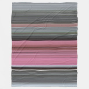 Abstrakt #1: Rosa und grau Fleecedecke