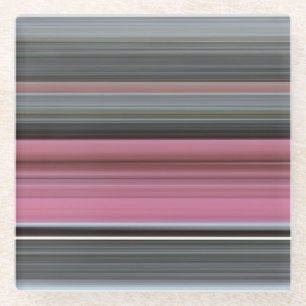 Abstrakt #1: Rosa und grau Glasuntersetzer