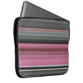Abstrakt #1: Rosa und grau Laptopschutzhülle (Vorne Rechts)