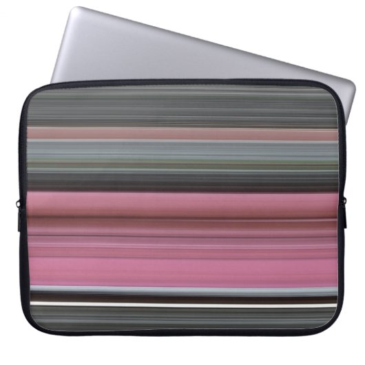 Abstrakt #1: Rosa und grau Laptopschutzhülle (Vorderseite)