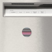 Abstrakt #1: Rosa und grau Magnet (In Situ (Geschirrspüler))