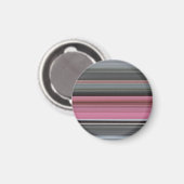 Abstrakt #1: Rosa und grau Magnet (Vorderseite/Rückseite)